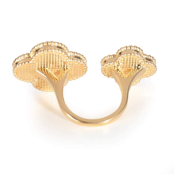 Van Cleef & Arpels Magic Alhambra Between The Finger Ring in Yellow Gold - Picture 2 of 5